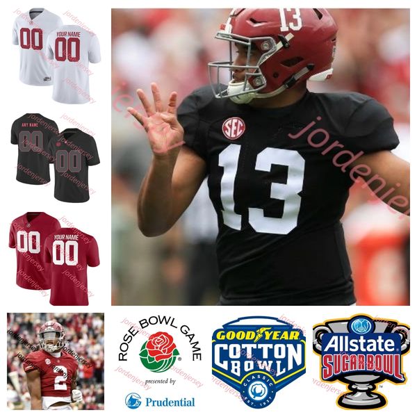 Alabama Crimson Tide camiseta de fútbol Ian Jackson Tanner Bowles Elijah Brown Jahquez Robinson Javion Cohen Jamil Burroughs Tim Keenan