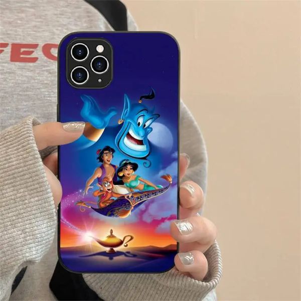 Aladdin Genie Phone Case pour iPhone 7 8 plus x xr xs 11 12 13 15 SE2020 Mini Mobile iPhones 14 Pro Max Case