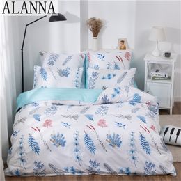 Alanna X-1012 Conjuntos de ropa de cama sólidos impresos Juego de ropa de cama para el hogar 4-7 piezas Patrón encantador de alta calidad con flor de árbol de estrella 201021