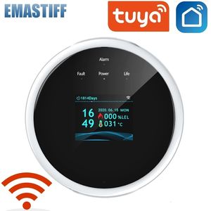 Alarmaccessoires Tuya WiFi Gas LPG LEAK SENSOR ALARM BRANDSBEVEISTING DETECTOR App Control Safety Smart Home Lekkage Sensor Support Life App 230428
