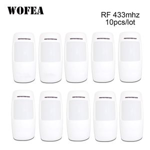 Alarm Accessories Wofea Wireless Motion Detector PIR Infrared Sensor 1527 Type 3V Power For Home Security 433mhz 10pcslot 221101
