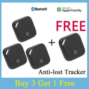 Alarm Bluetooth GPS Tracker Smart Air Tag Mini Child Pet Finder Key Antilost Security Alarm Locator voor Apple iOS System Zoek mijn app