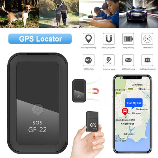 Alarma GF22 Car Rastreador GPS Dispositivo de seguimiento en tiempo real Antitheft mini miniatura Localizador inteligente Alerta de seguridad de seguridad