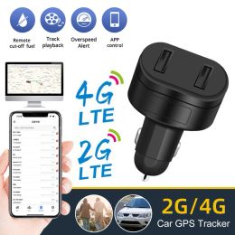 Alarm ISFRIDAY 2G/4G Dual USB CAR Sigarettenaansteker GPS Tracker ST909 Auto -telefoonlader met gratis online tracking -app