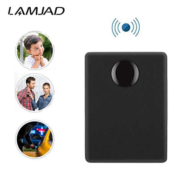 Alarme Lamjad N9 GPS Tracker Audio Voice Monitor Mini GSM Dispositif de surveillance GSM Dispositif d'activation d'alarme acoustique Construit en deux micro