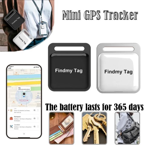 Alarme mini GPS tracker Enregistrement de l'alarme anticoste étiquette d'alarme antiboste clé de portefeuille de sacs de sac pour le portefeuille pour iPhone Xiaomi Samsung Huawei