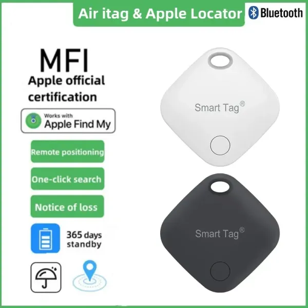 Alarm mini Smart Tracker pour Apple Trouver mon GPS Reverse Track Lost Phone Mobile Pet Enfants Smart Air Tag Tag Smart Tag pour iPhone Tag Ant