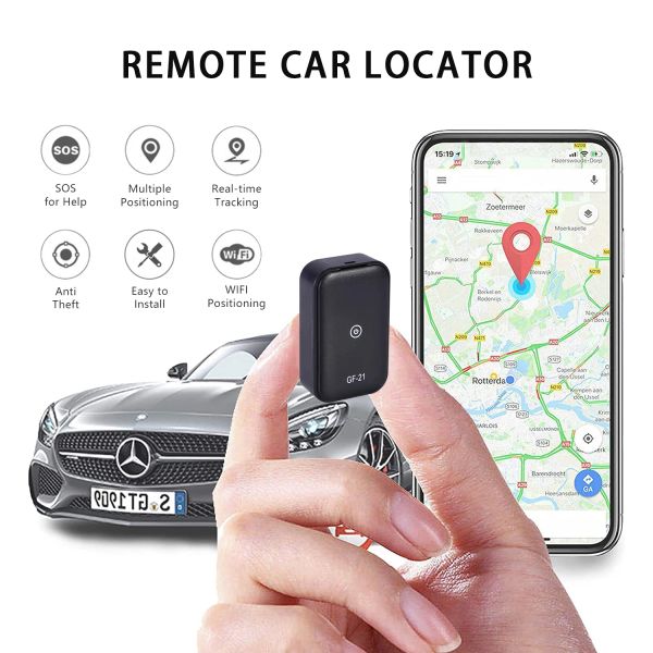 Alarme Nouveau GF21 Mini véhicule GPS Tracker Tracker Wireless Antifost Multifonction Positionner Remote Magnetic Car Locator avec application