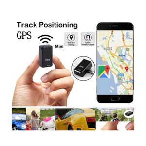 Alarme de sécurité Gf07 Mini voiture Gps Tracker Dispositif de suivi magnétique pour véhicule/voiture/personne/chien Locator Arrive Drop Delivery Mobiles Dhc03