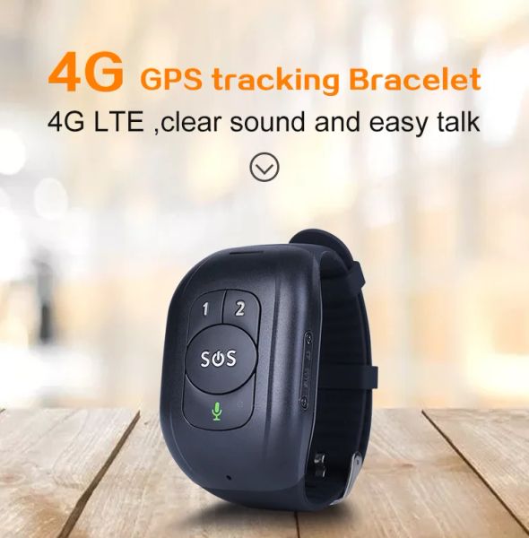 Sécurité d'alarme Intelligent Tracker GPS LBS WiFi Tracking Device Older GPS Tracker Position Bracelet Watch Global Track Device