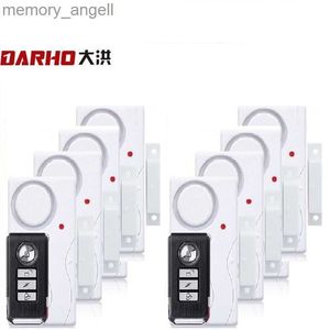 Alarmsystemen Darho Deur/raam Home Security ABS Draadloos 2 Afstandsbedieningen 8 Alarmen Magnetisch sensorsysteem Home Hoge Decibel Deurbel YQ230927