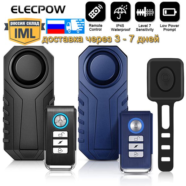 Systèmes d'alarme Elecpow télécommande de vélo sans fil étanche moto électrique Scooter vélo Protection de sécurité antivol s 221101