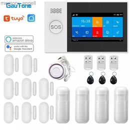 Alarmsystemen GauTone PG107 4.3inch Beveiligingsalarm Wifi GSM Alarmsysteem voor Thuisondersteuning Tuya APP Oproep/SMS Afstandsbediening YQ230927