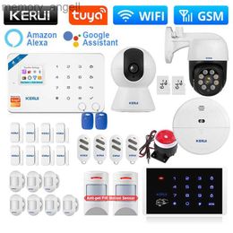 Alarmsystemen KERUI W181 Alarmsysteem Bewegingssensor WIFI GSM Alarm Home Kit Ondersteuning Alexa Tuya Smart/Smart Life APP Deursensor Inbreker YQ230927