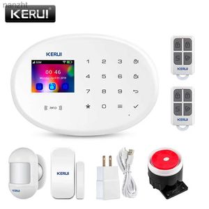 Systèmes d'alarme Kerui W20 Système d'alarme Sécurité domestique Wifi WiFi GSM Application sans fil Remote Contrôle de 2,4 pouces Alarme de cambrioleur avec capteur de mouvement WX
