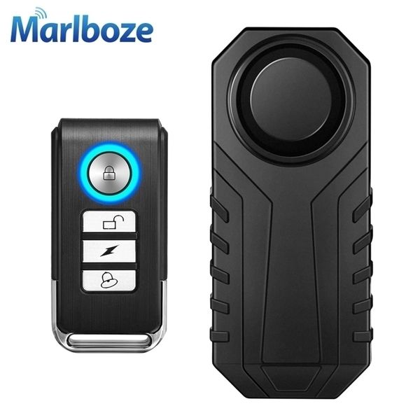 Systèmes d'alarme Marlboze étanche télécommande vélo moto voiture électrique sécurité du véhicule Anti perte rappeler capteur d'avertissement de vibration 221018