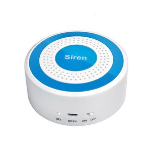 Systèmes d'alarme Mini sans fil RF 433 MHz sirène lumière sonore sirène stroboscopique intérieure 100DB klaxon pour système d'alarme de sécurité à domicile 221101