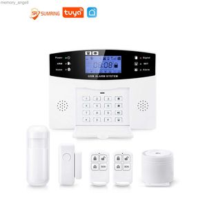 Sistemas de alarma Control de monitoreo en tiempo real Seguridad para el hogar Protección remota GSM + WiFi Sistema de alarma de seguridad antirrobo inalámbrico para el hogar YQ230926