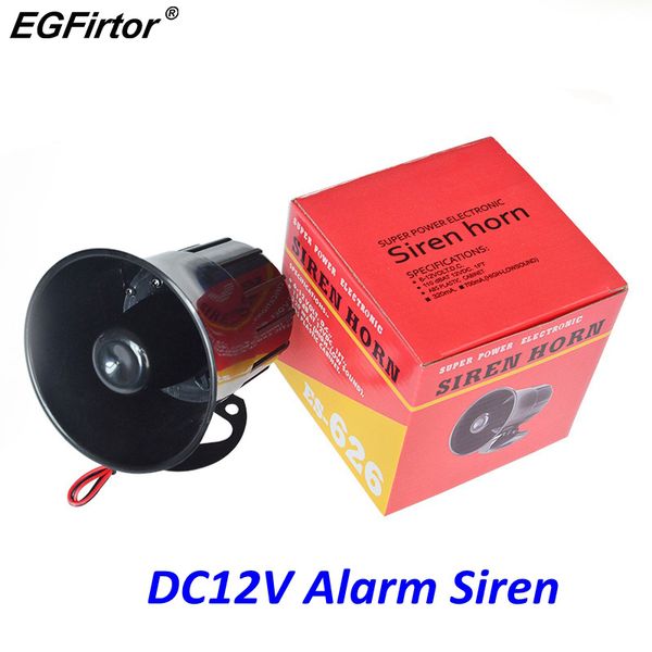 Sistemas de alarma Seguridad DC 12V Sirena exterior Alambre Cuerno fuerte 115Db Sirena exterior Un altavoz para sistema 15W 221101