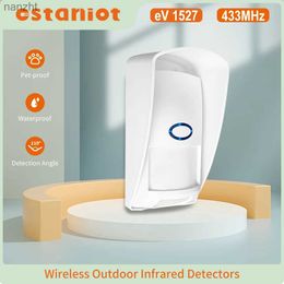 Alarmsystemen Staniot 433MHz Mini Outdoor Pir Motion Detector Smart Home Human Infrarood Human Safety Inbreker Alarmsensor 110 met PET Bescherming WX
