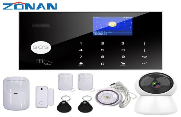 Sistemas de alarma Tuya Wifi Security System Control con cámara IP Dial Dial Dial Detector inalámbrico Inicio Smart GSM Kit3889178