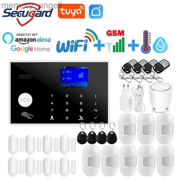 Sistemas de alarma WiFi GSM Sistema de alarma Tuya Smart Home Pantalla TFT RFID APLICACIÓN Teclado táctil Casa Seguridad antirrobo Alarma Soporte Conmutación de voz YQ230927