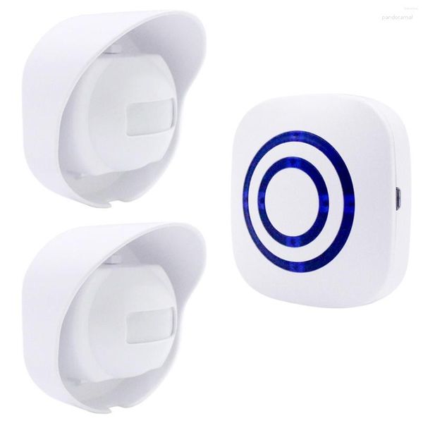 Sistemas de alarma Inalámbrico Calzada Resistente a la intemperie Sensor de movimiento exterior Detector Alerta de seguridad-Protección de propiedad exterior/interior - 328 pies de largo