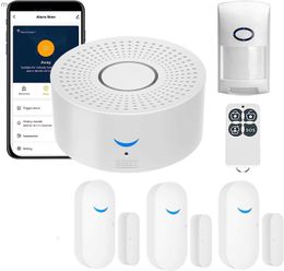 Alarmsystemen Draadloos WiFi Smart Home Automation Beveiligingsalarmsysteem Met Deursensor Bewegingssensor Smart Life App Inbraakalarmsirene YQ230927