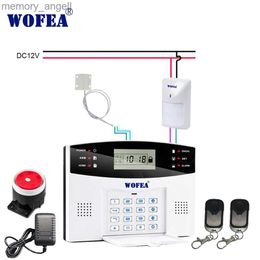 Systèmes d'alarme Wofea système d'alarme GSM de sécurité à domicile avec détecteur de porte de Type filaire capteur PIR 7 zones filaires 99 Zones sans fil YQ230927