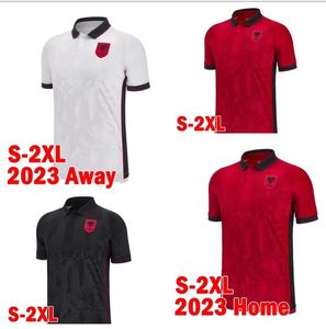 Albania Soccer Jersey 24 25 Broja Asani Djimsiti Mehmeti K.Bare Asllani Uzuni Hysaj 2024 Euro Cup Islands Team à domicile Kit de chemises de football à l'extérieur