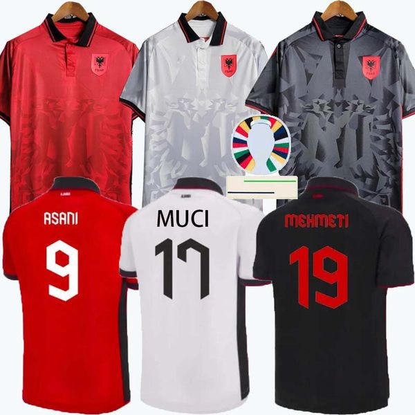 Albania Soccer Jersey Broja Asani Djimsiti 2023 Eurocopa de la Copa Nacional Camisetas de fútbol Kit Mehmeti K.Bare Asllani Uzuni Hysaj