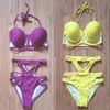 Wholesale New Arrival Hot Sexy Cut Out Swimwear women Bandage Bikini set sexiest ladies' Backless Hollow Out swimsuit bathing suit''gg''HS2G