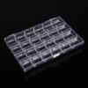 Wholesale-Clear Plastic Storage Box Jewelry Case Container Jewelry Packaging and Display Nail art tools 24 Slots Tools Boxes