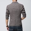 Hurtownia-brytyjska w stylu Nowa marka Blazer Mężczyźni Linen Casual Garnitur Męskie Blazers Slim Fit Regular Single Breasted Men Flax Suit Siatek Kurtka 4XL