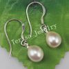 woman's earring over shper white pearls made with100% 925 siliver hooks .5pcs/lot