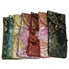 Clamshell tofs floral tyg glasögon väska med rep lagringspåse silke satin smycken fodral Presentförpackning Ficka 10st / lot