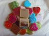 Fashion Portable Makeup Compact Mirror Wedding Favor Folding Silk Fabric Dubbelsidig Kosmetisk Spegel 50st / Lot Mix Färgfri