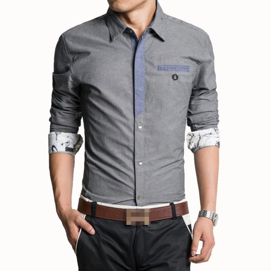 camisa jeans masculina manga longa plus size