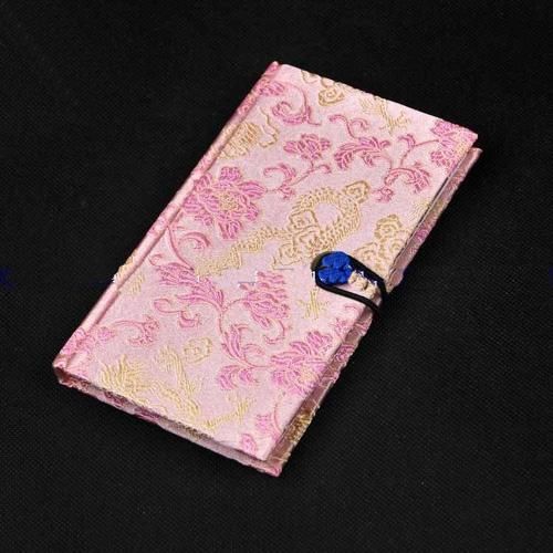 Fashion Luxurious hardcover Diary Notebook Favor Gifts Chinese Style Silk Fabric Printed mix color 