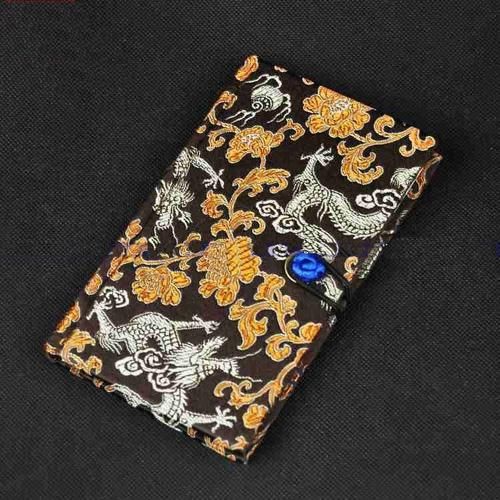 Fashion Luxurious hardcover Diary Notebook Favor Gifts Chinese Style Silk Fabric Printed mix color 