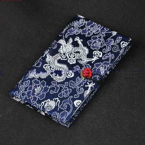 Mode lyxig inbunden dagbok anteckningsbok gynnar gåvor kinesisk stil silktyg tryckt 15st.