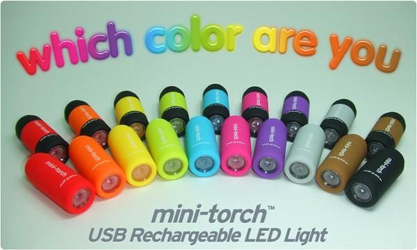 Portable Mini USB Rechargeable LED Torch Flashlight