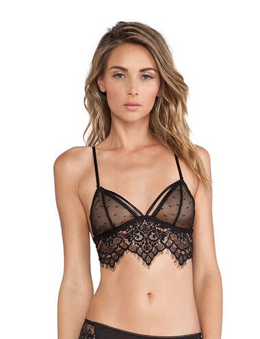 

Wholesale- new arrive for love and lemons style VANITY UNDERWIRE BRA, Black