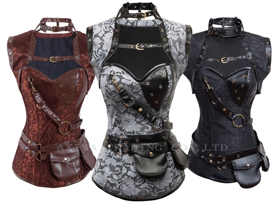 steampunk corset top