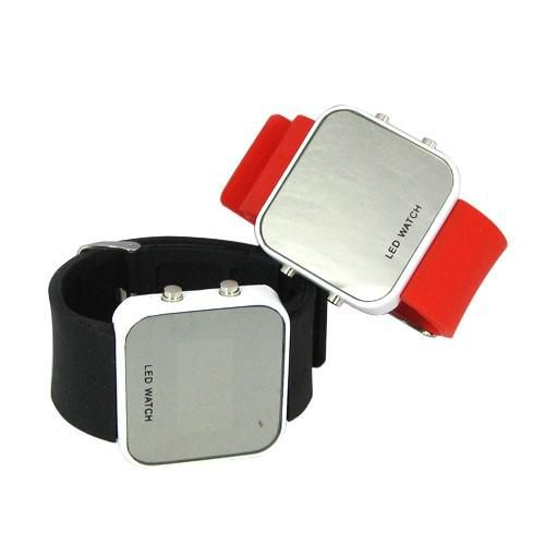 stainless steel back led watch
