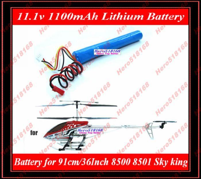 2020 91cm 8500 8501 Sky King RC Helicopter Battery Rc Parts 1100mAh 11