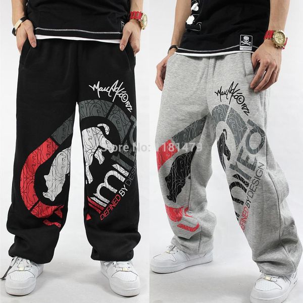 

wholesale-lovers sweatpants sport pants hip hop designer cotton fashion rhino print man woman casual trouser black/gray hiphop #h0028