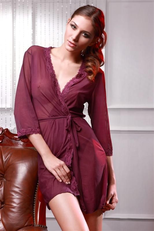belt waist ladies elastic Red G Tied Belt Dark Sexy String Lace With 2018 Nightgown