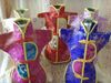 Yenilik Çin tarzı Düğün Şarap Şişesi Kapağı Çanta Parti Masa Dekorasyon Ipek Kumaş Şişe Giysi 10 adet / grup mix renk Ücretsiz kargo