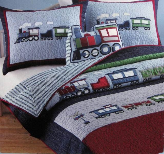 Whole Train Bedding Sets Twin Applique Quilt For Boys 100 Whole Train Bedding Sets Twin Applique Quilt For Boys 100 Cotton Quilted Bedspreads Limited Quantity Super Soft Duvets Collections From Sakuna